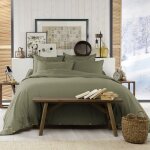 Housse de couette flanelle de coton unie 220x240 cm Housse de couette flanelle de coton unie 220x240 cm