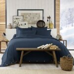 Housse de couette flanelle de coton unie 240x260 cm Housse de couette flanelle de coton unie 240x260 cm