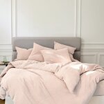 Housse de couette gaze de coton blush 140x200 cm