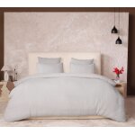 Housse de couette gaze de coton gris glacier 240x220 cm Housse de couette gaze de coton gris glacier 240x220 cm