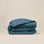 Housse de couette en lin bleu 260x240 cm Housse de couette en lin bleu 260x240 cm