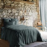 Housse de couette lin français unie 240x260 cm Housse de couette lin français unie 240x260 cm