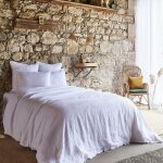 Housse de couette lin français unie 240x260 cm Housse de couette lin français unie 240x260 cm