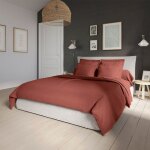 Housse de couette percale brique 220x240 cm Housse de couette percale brique 220x240 cm