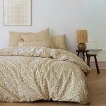 Housse de couette en percale de coton vert 260x240