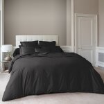 Housse de couette percale fusain 240x220 cm Housse de couette percale fusain 240x220 cm