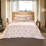 Housse de couette percale rose clair 140x200 cm