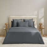 Housse de couette satin basalte 240x220 cm