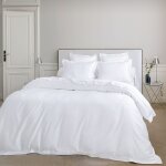 Housse de couette satin blanc 280x240 cm Housse de couette satin blanc 280x240 cm