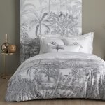 Housse de couette en satin de coton bio blanc 260x240 Housse de couette en satin de coton bio blanc 260x240