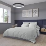 Housse de couette satin de coton coloris acier 220x240 cm