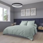 Housse de couette satin de coton coloris menthe 240x260 cm Housse de couette satin de coton coloris menthe 240x260 cm