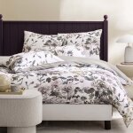 Housse de couette en satin de coton multicolore 140x200cm