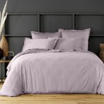 Housse de couette satin de coton rose 240x260 cm Housse de couette satin de coton rose 240x260 cm