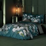 Housse de couette satin de coton vert 260x240 cm Housse de couette satin de coton vert 260x240 cm