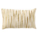 Housse de coussin blanche 30x50 cm - avec motif ray