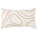 Housse de coussin brodée bicolore 50x30 Housse de coussin brodée bicolore 50x30