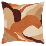 Housse de coussin brodée motif multicolore 40x40 Housse de coussin brodée motif multicolore 40x40