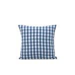 Housse de coussin en coton bleu 40x40 cm