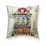 Housse de coussin en coton multicolore 50x50