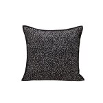 Housse de coussin en coton noir 40x40 cm Housse de coussin en coton noir 40x40 cm