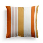 Housse de coussin en coton orange et jaune 40x40