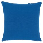 Housse de coussin en coton recycl bleu 40x40