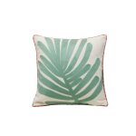 Housse de coussin en coton vert 40x40 cm