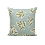 Housse de coussin en coton vert 50x50 cm