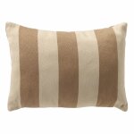 Housse de coussin d'extrieur marron 40x60 cm