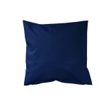 Housse de coussin extrieur avec zip polyester / toile bleu marine 45x45