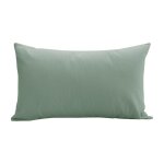 Housse de coussin en fibres recycles vert eau 30 x 50 cm