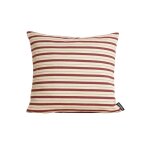 Housse de coussin jacquard 100 % coton rouge 45x45 cm