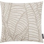 Housse de coussin jacquard extérieur motif végétal 45x45 Housse de coussin jacquard extérieur motif végétal 45x45