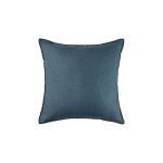 Housse de coussin en lin bleu 40x40 cm