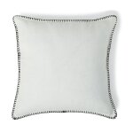 Housse de coussin lin lav blanc & noir 50x50