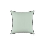 Housse de coussin en lin vert 40x40 cm
