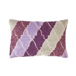 Housse de coussin en lin violet et mauve 50x30 Housse de coussin en lin violet et mauve 50x30