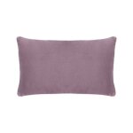 Housse de coussin matelass� en lin violet 30x50