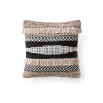 Housse de coussin noir & blanc 45x45