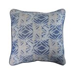 Housse de coussin pur coton bleu 40x40 cm Housse de coussin pur coton bleu 40x40 cm