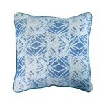 Housse de coussin pur coton bleu 40x40 cm Housse de coussin pur coton bleu 40x40 cm