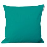 Housse de coussin pur coton bleu 40x40 cm