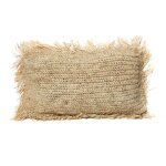 Housse de coussin en raphia naturel 30x50 cm