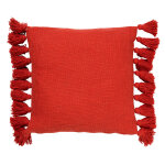 Housse de coussin rouge 45x45 cm