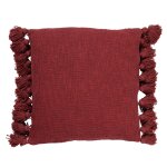 Housse de coussin rouge 45x45 cm