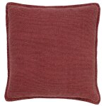 Housse de coussin rouge 45x45 cm