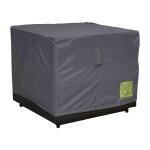 Housse de fauteuil de jardin polyester gris