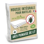 Housse intgrale matelas anti - punaise de lit 90x200x25 cm
