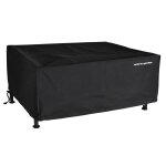 Housse pour plancha taille l en toile noire